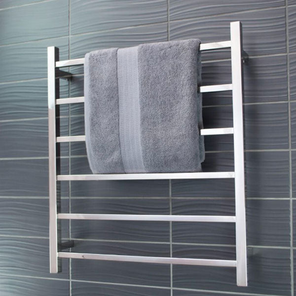 Radiant Square 6 bar Non-Heated Rail 700mmx830mm Polished Stainless Steel