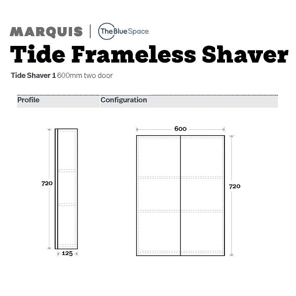 Marquis Tide Shaving Cabinet