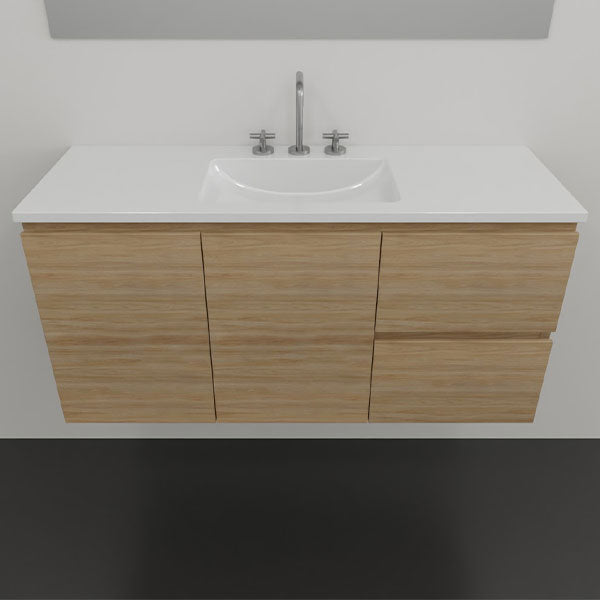 Timberline Florida Ensuite Wall Hung Vanity with Ceramic Top