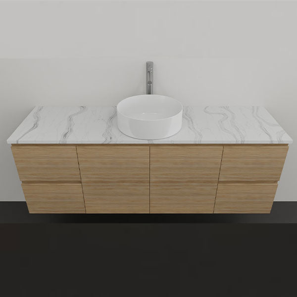 Timberline Nevada Wall Hung Vanity with SilkSurface Top & Above Counter Basin
