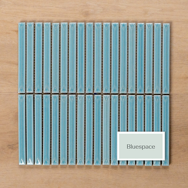 Castaways Water Gloss Kit Kat Porcelain Mosaic Tile 15x145mm