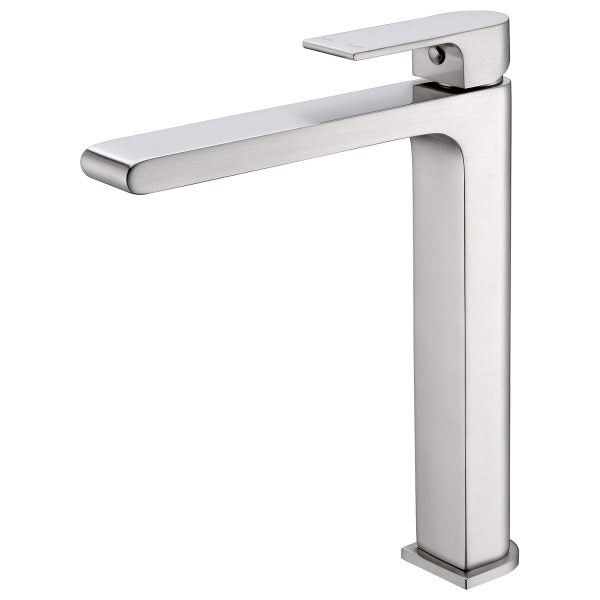 Nero Bianca Tall Basin Mixer - Brushed Nickel