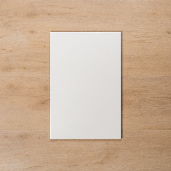 Thredbo Satin White Cushioned Edge Tile 300x450mm