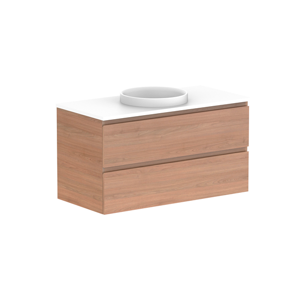 ADP Glacier Pro All Drawer Twin Vanity with Caesarstone