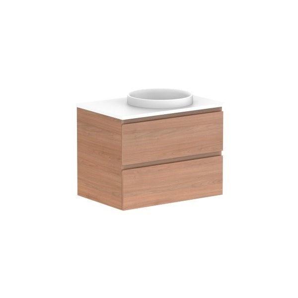 Glacier Full Depth All Drawer Slim 750mm Wall Hung Right Bowl Benchtop | The Blue Space