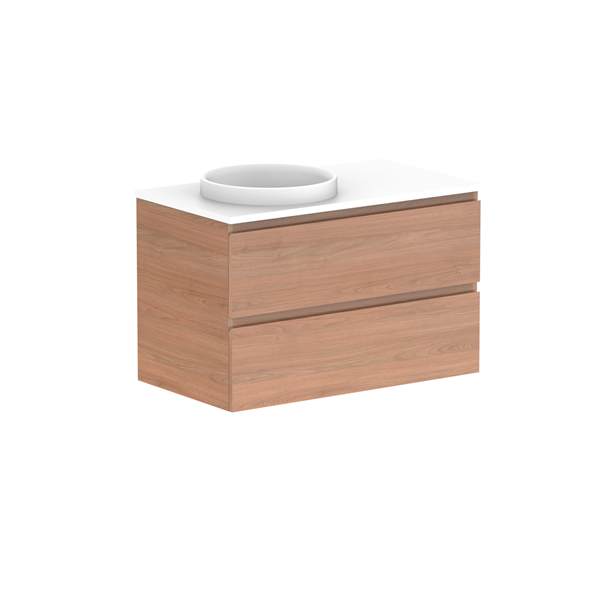 ADP Glacier Pro All Drawer Twin Vanity with Caesarstone