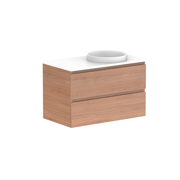 ADP Glacier Pro All Drawer Twin Vanity with Caesarstone