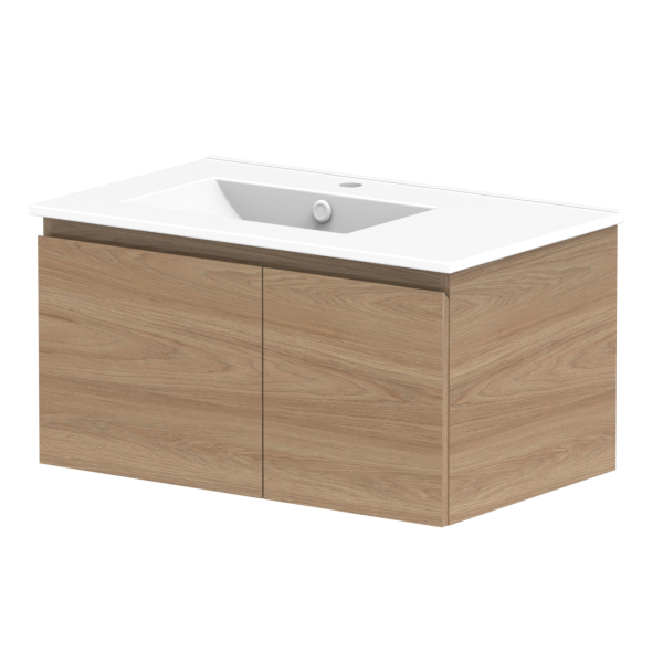 ADP Glacier Full Depth Door & Drawer Slim Ceramic Top 750mm Left Bowl | The Blue Space