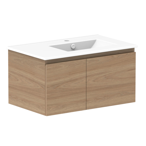 ADP Glacier Full Depth Door & Drawer Slim Ceramic Top 750mm Right Bowl | The Blue Space