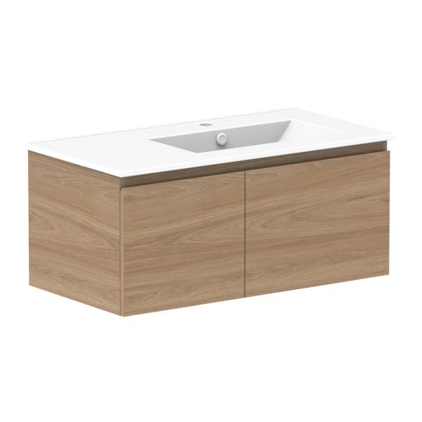 ADP Glacier Full Depth Door & Drawer Slim Ceramic Top 900mm Right Bowl | The Blue Space