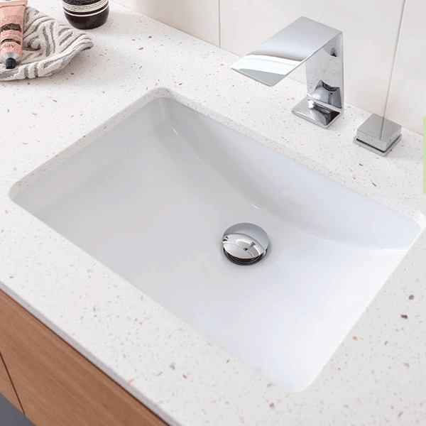 ADP Gravity 525 x 370 Under Counter Basin White