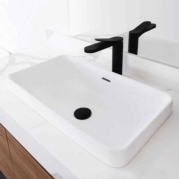 ADP Zeya 580 x 345 Solid Surface Basin White