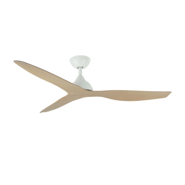 Martec Avoca Smart 52in 132cm DC Ceiling Fan - White and Oak