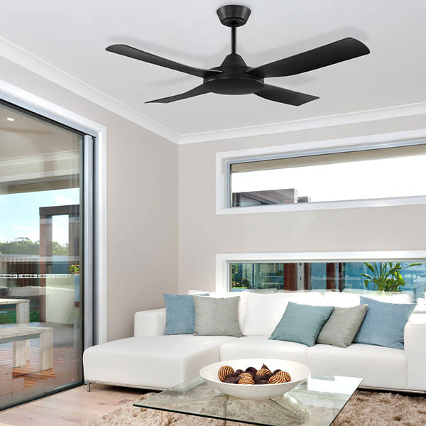 Eglo Bondi 48" 122cm Ceiling Fan - Black - The Blue Space