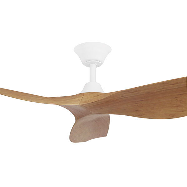 Eglo Cabarita 50in 127cm Ceiling Fan - White with Bamboo Finish