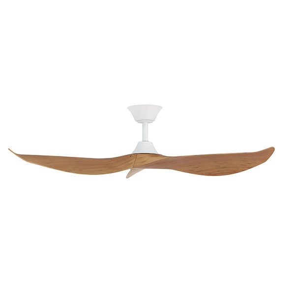 Eglo Cabarita 50in 127cm Ceiling Fan - White with Bamboo Finish