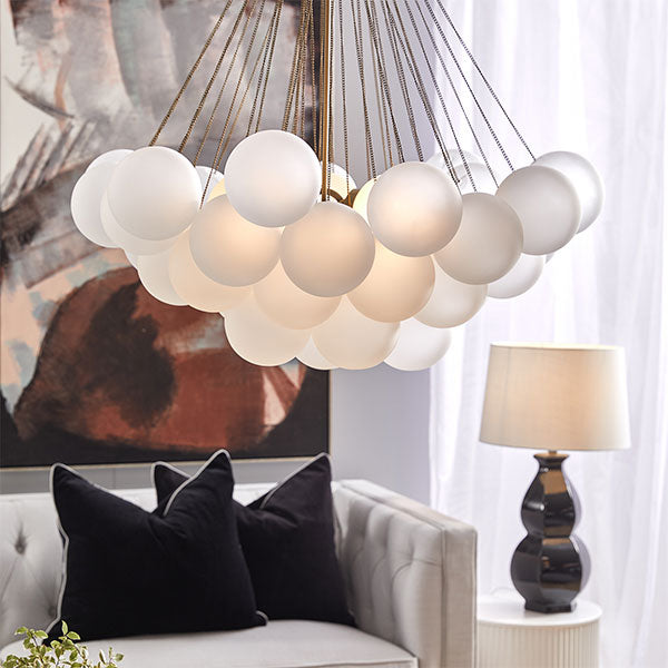 Café Lighting Cloud E14 Large Pendant Frosted Glass