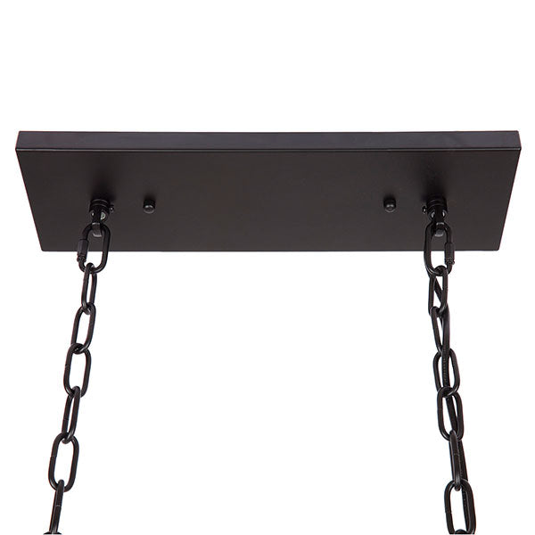Café Lighting Le Mans Long ES 5 Light Pendant Black
