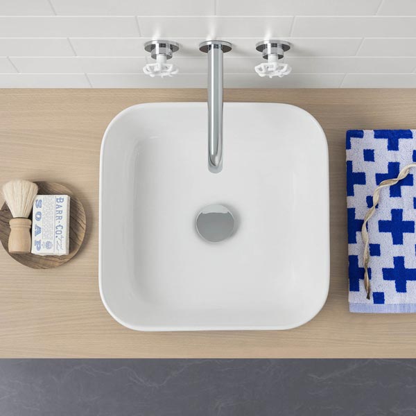 Caroma Artisan Above Counter Basin Square 390mm