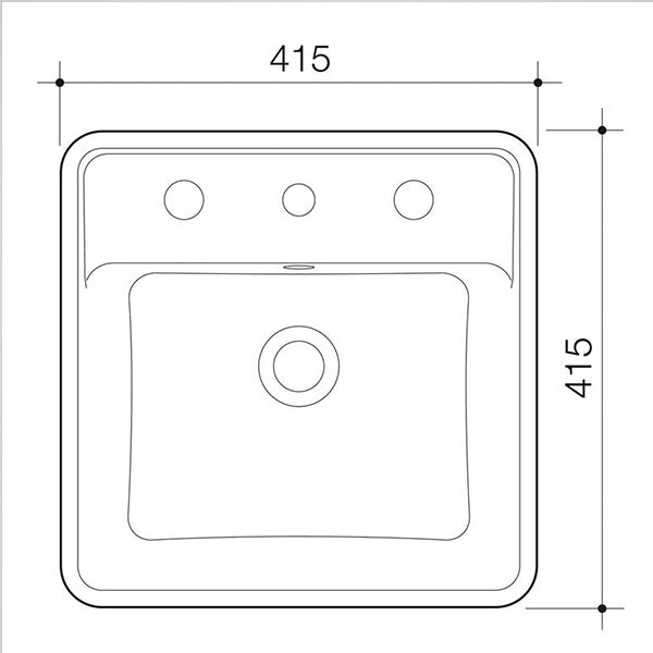 Caroma Carboni II Above Counter Basin White