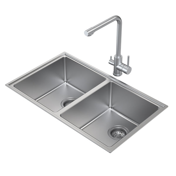 Caroma Compass Double Bowl by Caroma - The Blue Space