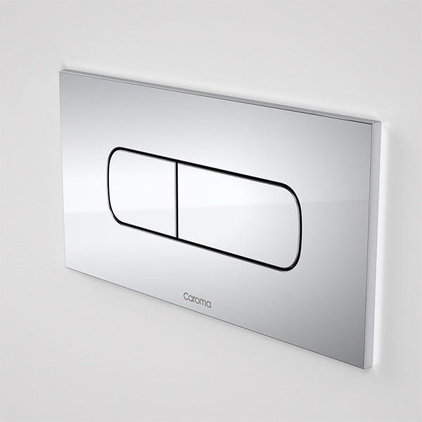 Caroma Invisi Series II Metal Oval Dual Flush Plate & Buttons