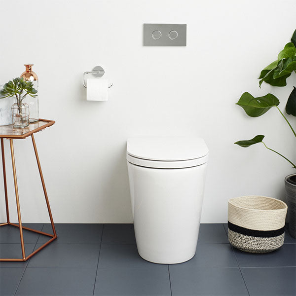 Caroma Liano Cleanflush Easy Height Wall Faced Invisi Series II Toilet Suite by Caroma - The Blue Space