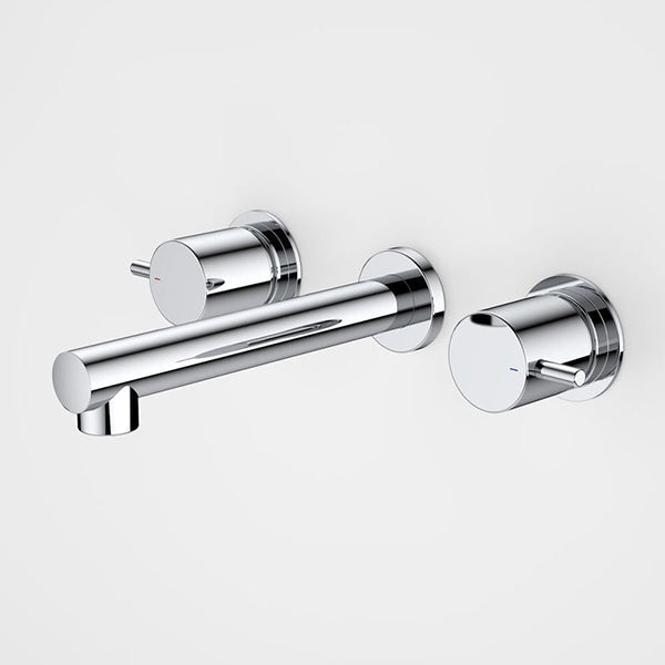 Caroma Luna Lever Wall Basin Set Chrome
