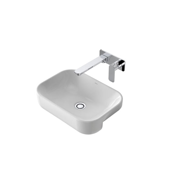 Caroma Luna Semi Recessed Basin (Without Tap Landing) by Caroma - The Blue Space