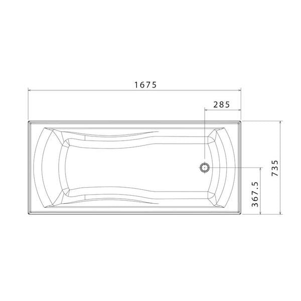 Caroma Maxton Four Tile Flange Bath