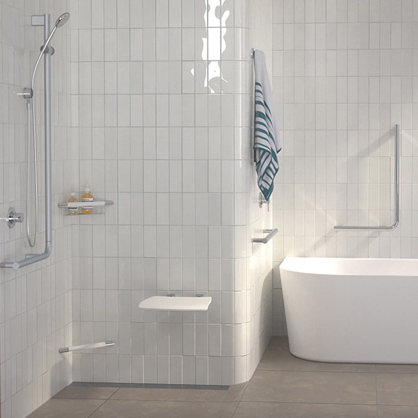 Caroma Opal Corner Shower Support Rail - White