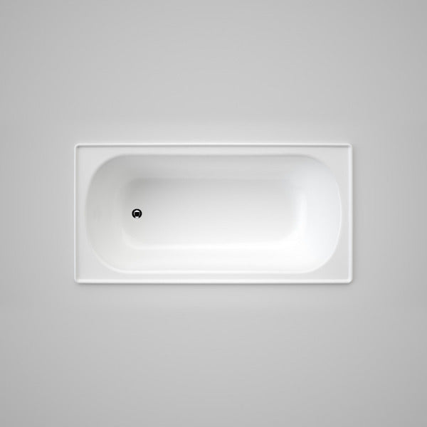 Caroma Stirling Inset Steel Rectangle Bath 1525 & 1675 White - The Blue Space