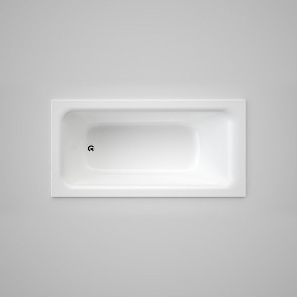 Caroma Vivas Anti-slip Rectangle Inset Island Bath White - The Blue Space