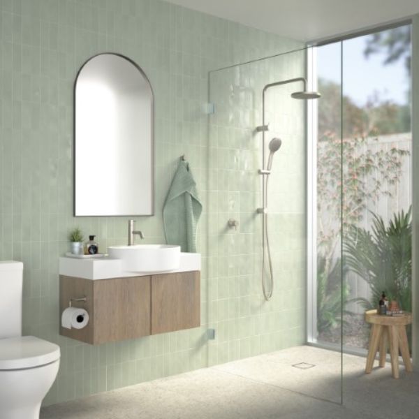 Clark Round Pin Lead Free Basin Mixer - Brushed Nickel
