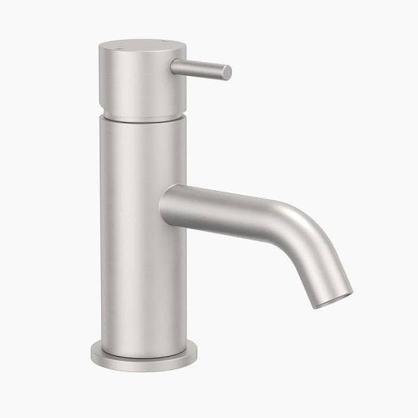 Clark Round Pin Lead Free Basin Mixer - Brushed Nickel