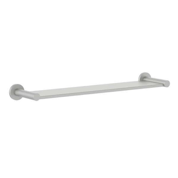 Clark Round Metal Shelf - Brushed Nickel 400mm