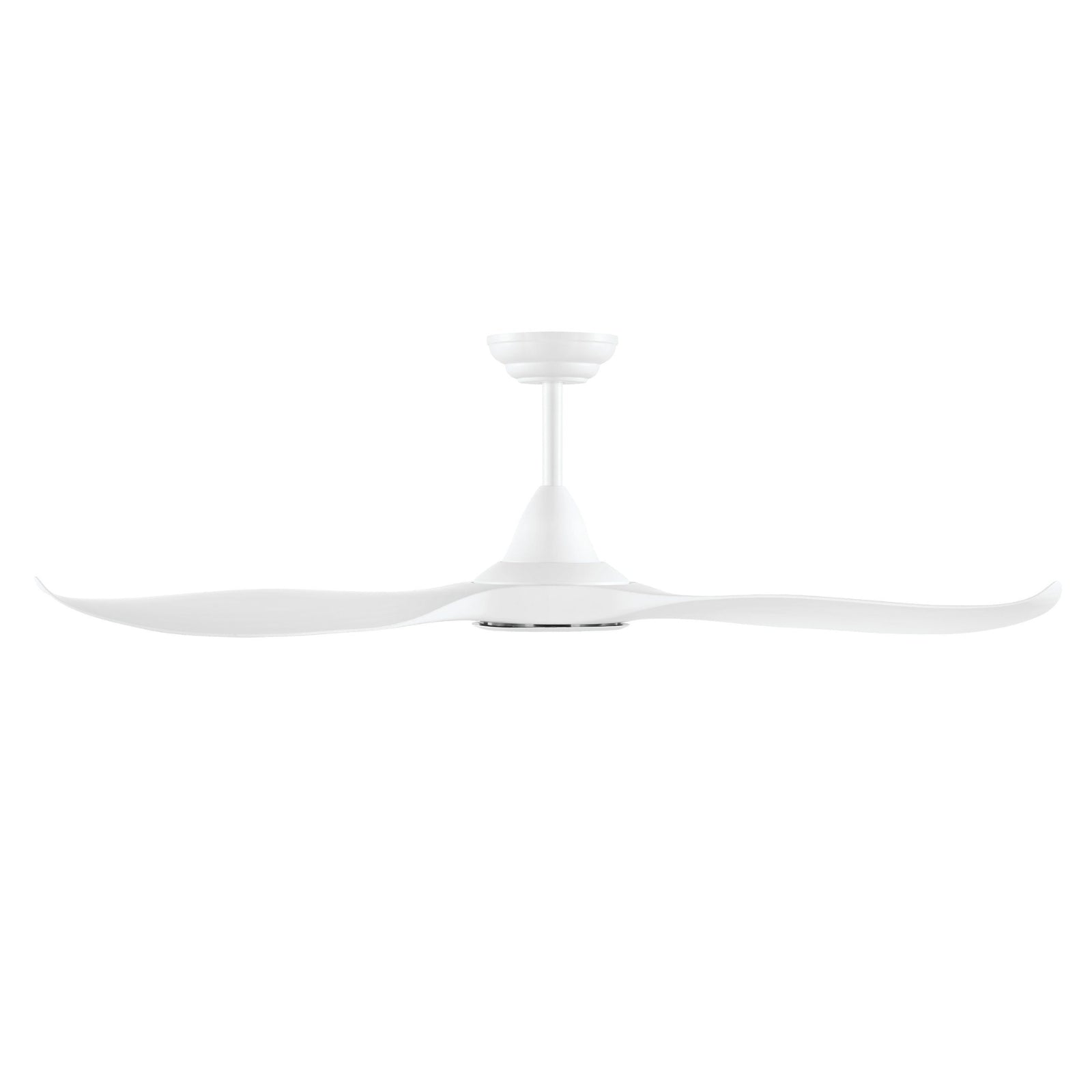 Side View Eglo Noosa 52in 132cm DC Ceiling  Fan with 18W LED CCT Light - White 202971 - The Blue Space