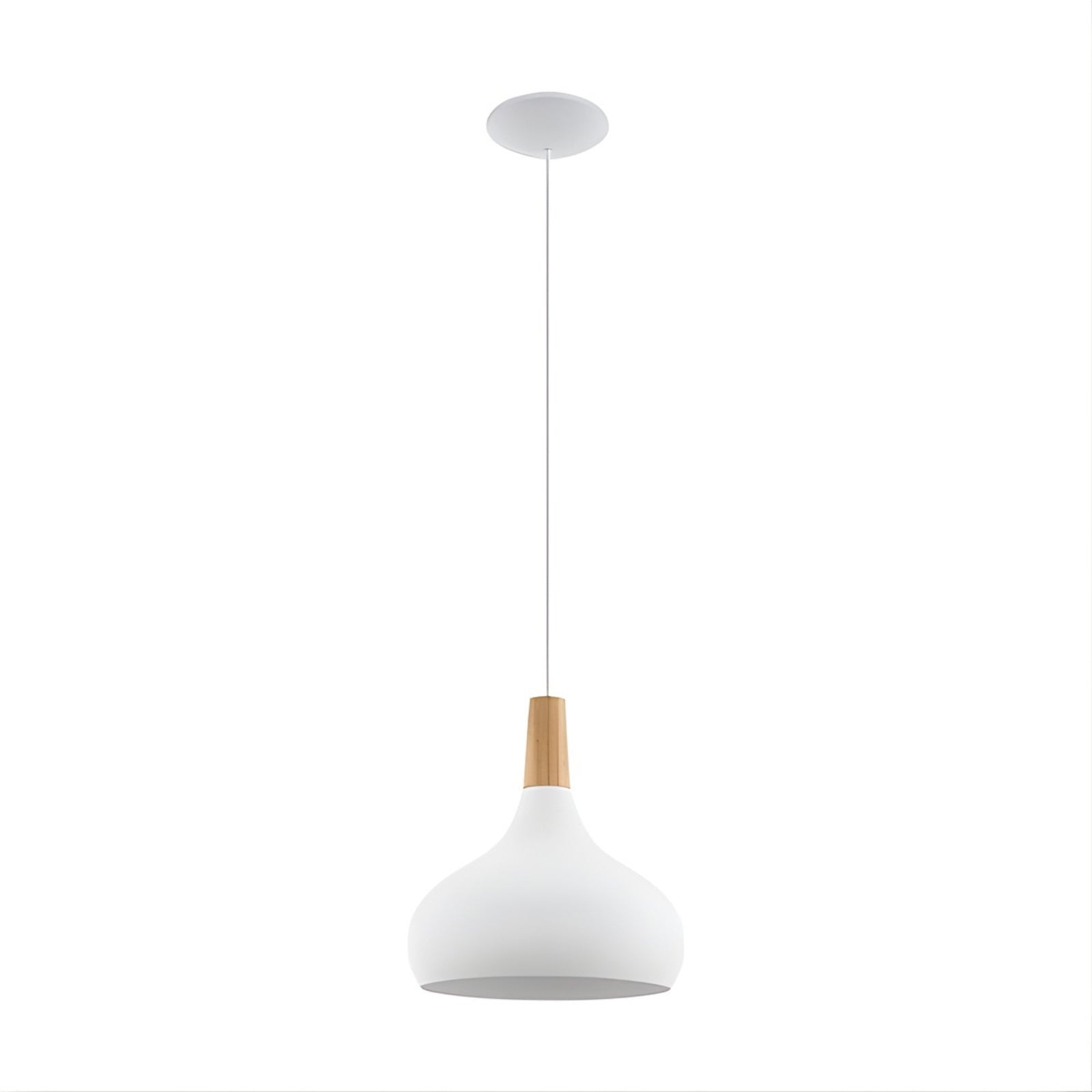 Eglo Sabinar ES 28cm Pendant - White - The Blue Space