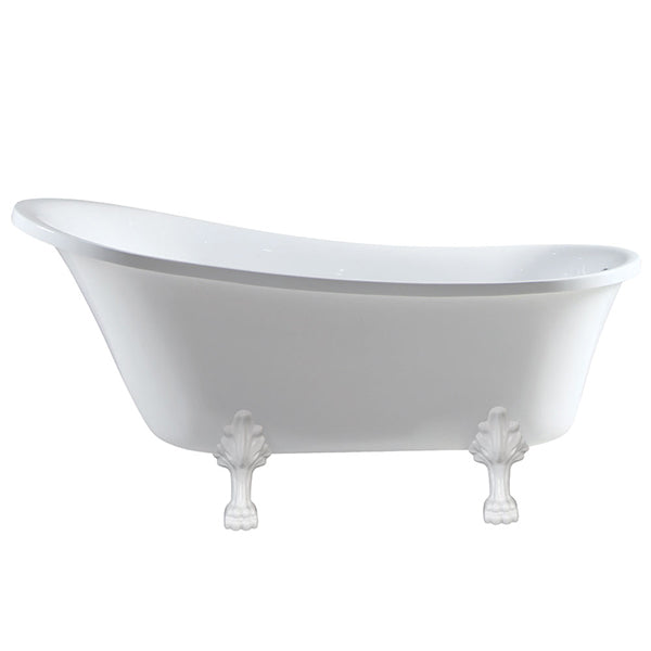 Fienza Claw Foot Bath - Semi-Gloss White Feet