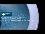 Caroma Luna Slim Cleanflush Invisi Series II Wall Faced Toilet Suite - Upgraded Seat Design