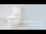 Caroma Luna Slim Wall Faced Toilet Suite - Upgraded Seat Design