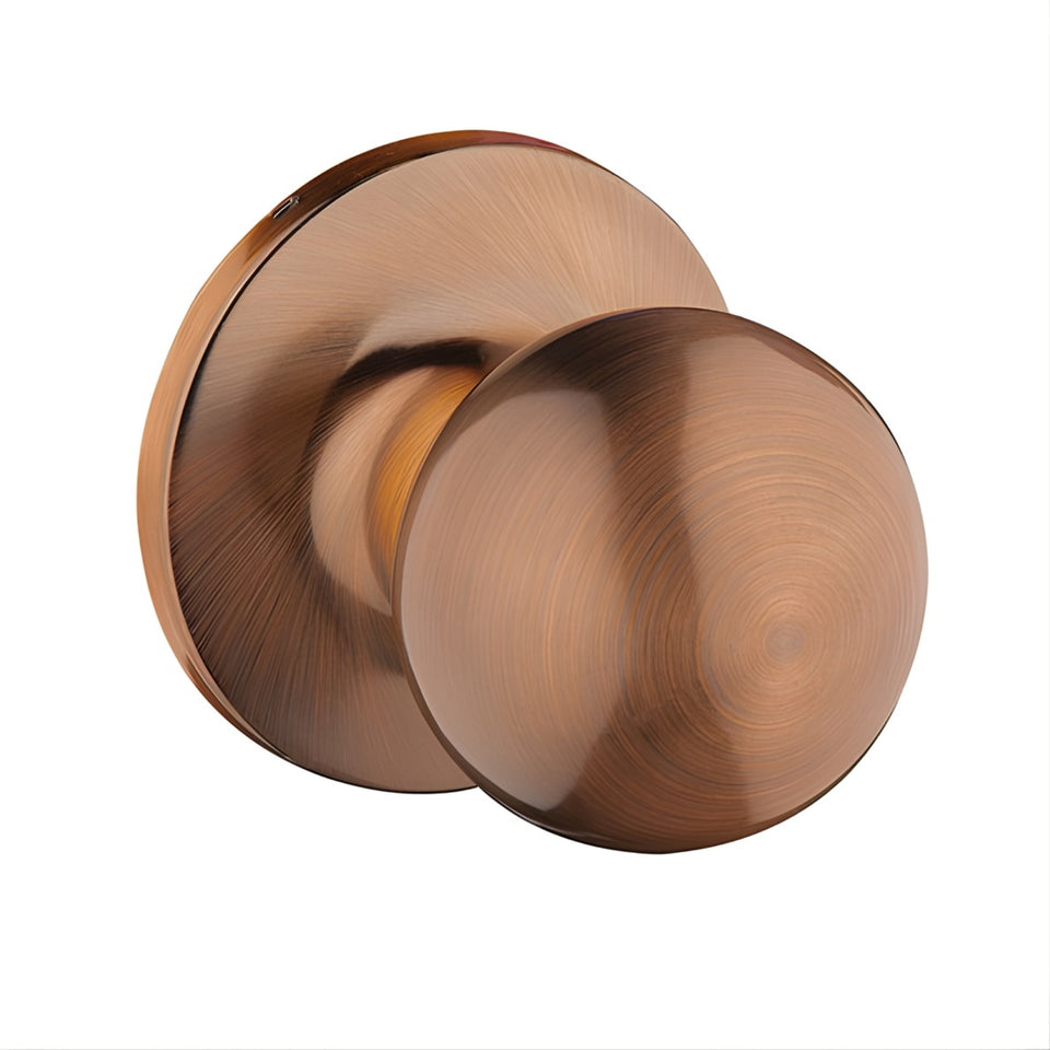 Lane Bala Dummy Knob Door Handle On Round Rosette Antique Bronze
