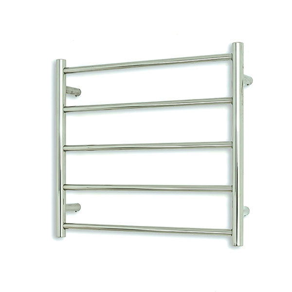 Radiant Round 5 Bar Non-Heated Rail 600mmx550mm Polished Stainless Steel