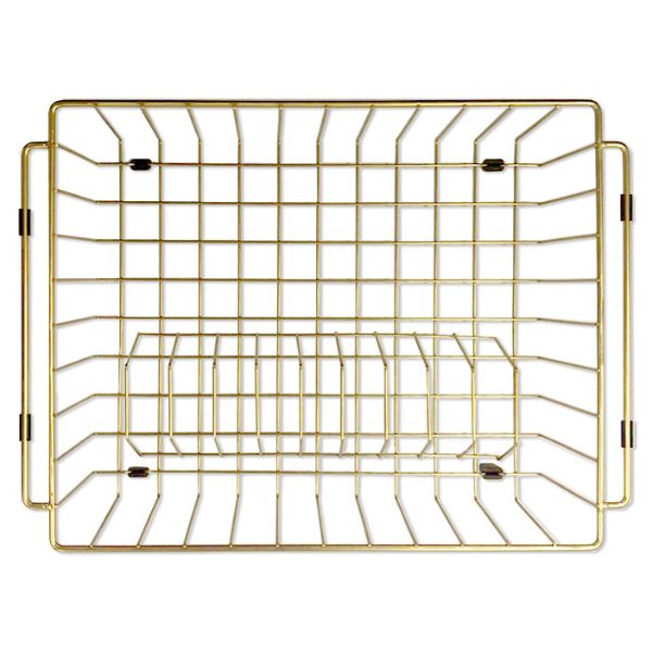 Meir Dish Rack -Brushed Bronze Gold