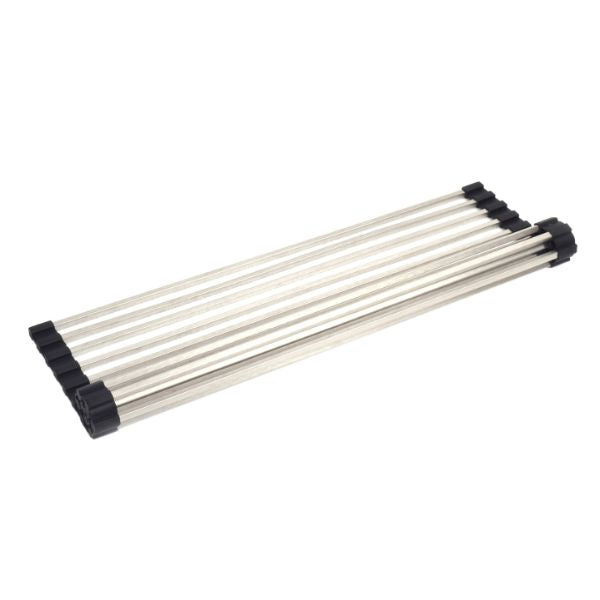 Meir Stainless Steel Sink Roll Mat in Stainless Steel - The Blue Space