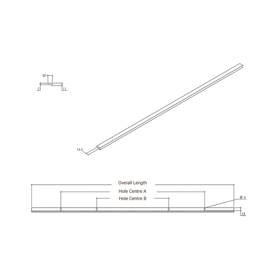 Momo Angle Pull Handle Matte White