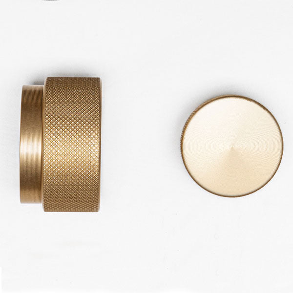 Momo Handles Graf Round Knob Brushed Dark Brass