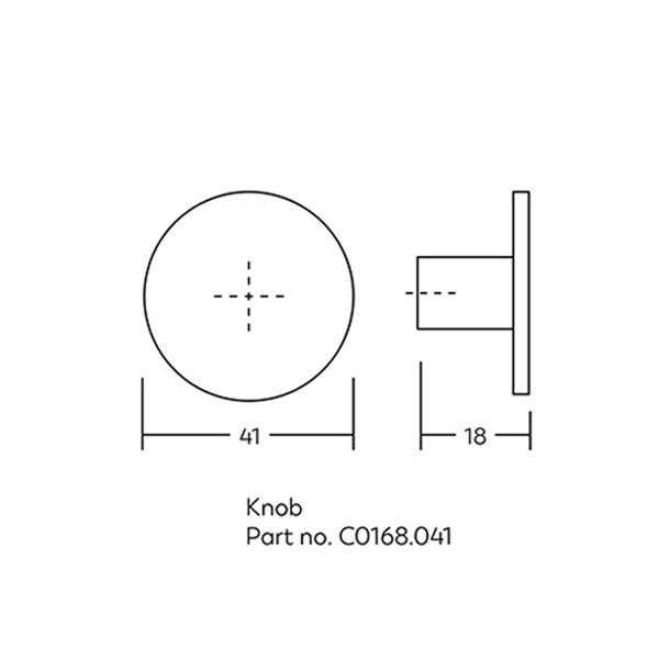 Momo Handles Como Knob 41mm Matte White