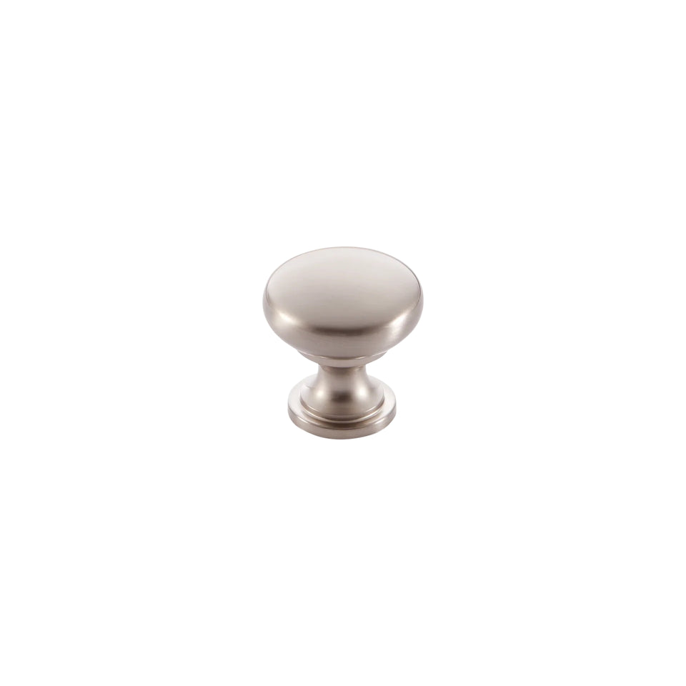 Momo Handles Florencia Plain Knob 29mm Satin Nickel