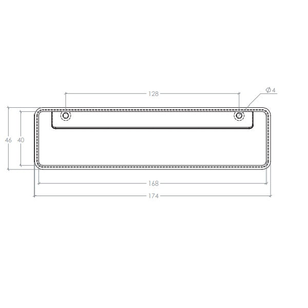 Momo Handles Fold Flush Pull Handle 128mm Brushed Nickel